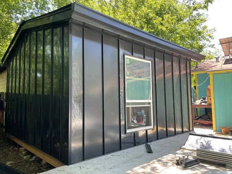 Black standing seam metal wall panels for Roof Inspection in Incline Village