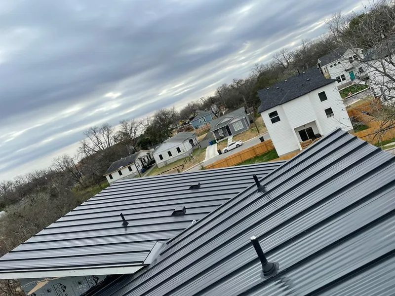 Standing seam metal roof panels with vents for Skylight Repair in Incline Village